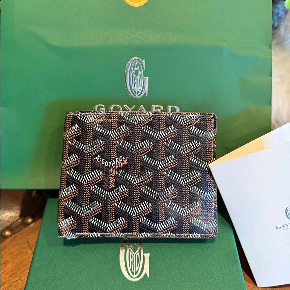 Goyard Black and Brown Wallet